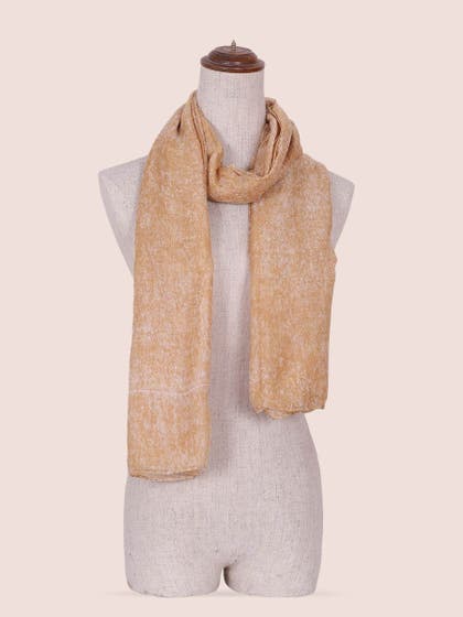 Shyle Buff Skin Abstract Printed Viscose Scarf