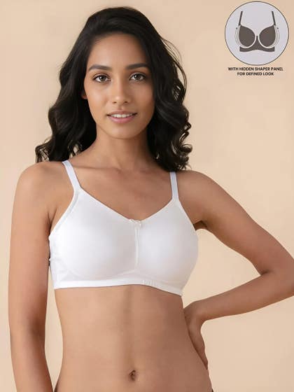 Nykaa White Hold Me Up Full Coverage Side Shaper Bra