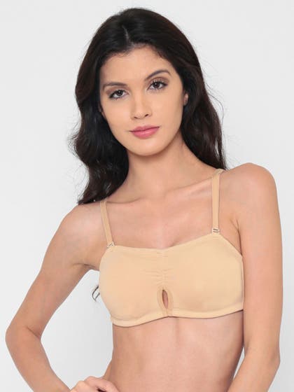 Laavian Nude Full Coverage Moulded Tube Bra