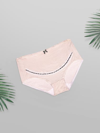 Shyle Powder Skin Lace High Waist Maternity Hipster Panty