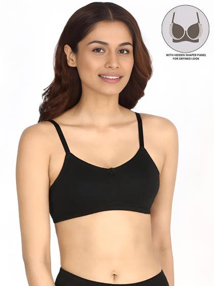 Nykaa Black Hold Me Up Full Coverage Side Shaper Bra