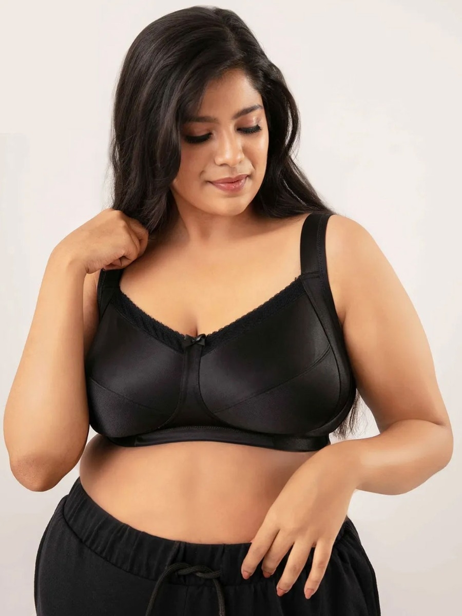 Taabu Black Beauty Heart Print Padded Wirefree T shirt Bra