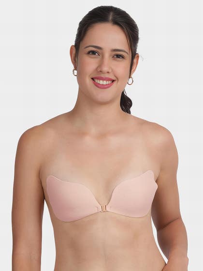 Shyle Adhesive Light Brown Backless Strapless Bra