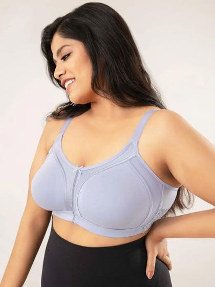 Nykaa LightBlue Non Padded M Frame Support Me Pretty Bra