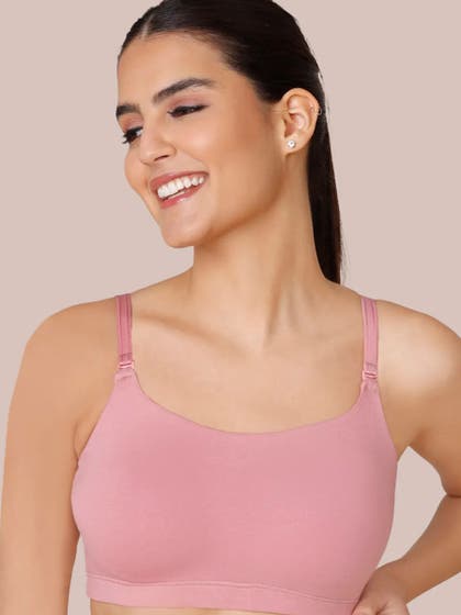 Nykaa Blush Pink Full Coverage Easy Breezy Slip On Cami Bra