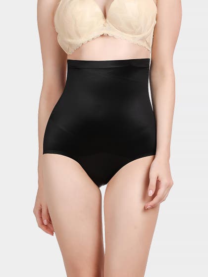 Shyle Black Under Bust With Side Boning Tummy Shapewear