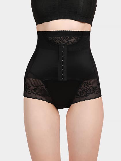 Shyle Black Tummy Tucker With Front Adjuster Panty Shapewear