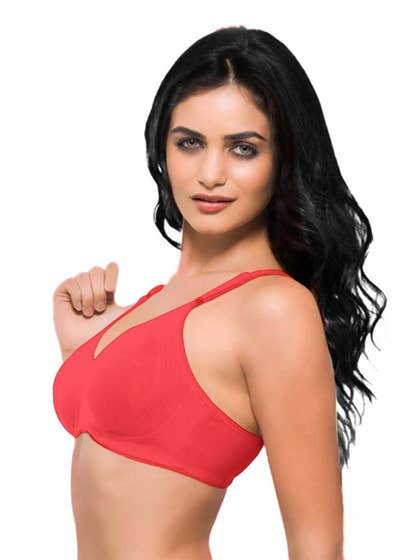 Laavian Fluorange Full Coverage Bra