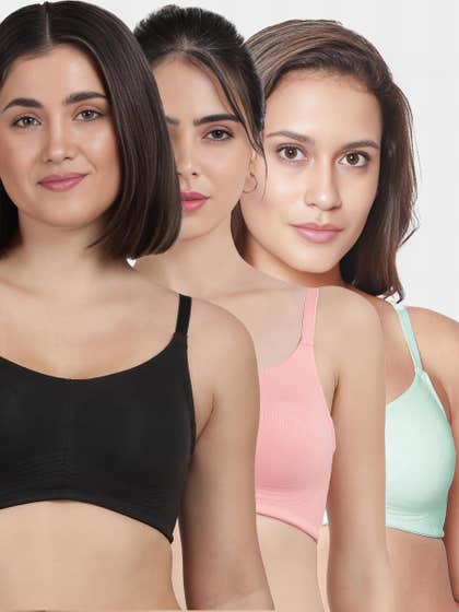 Susie Multicolor Bottom Encircled Moulded Everyday Bra Combo A