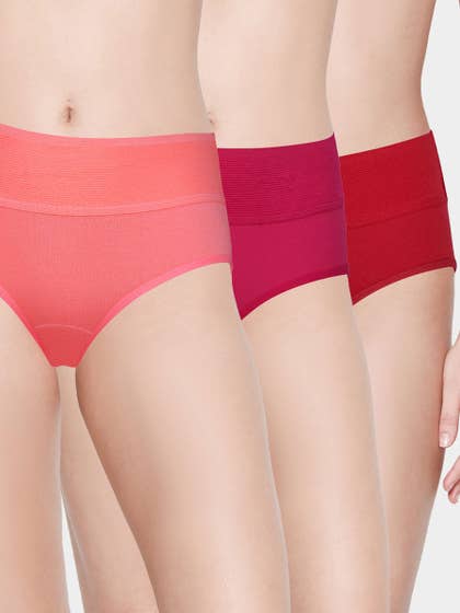Susie Multicolor Solid Tummy Tucker Panty Combo N
