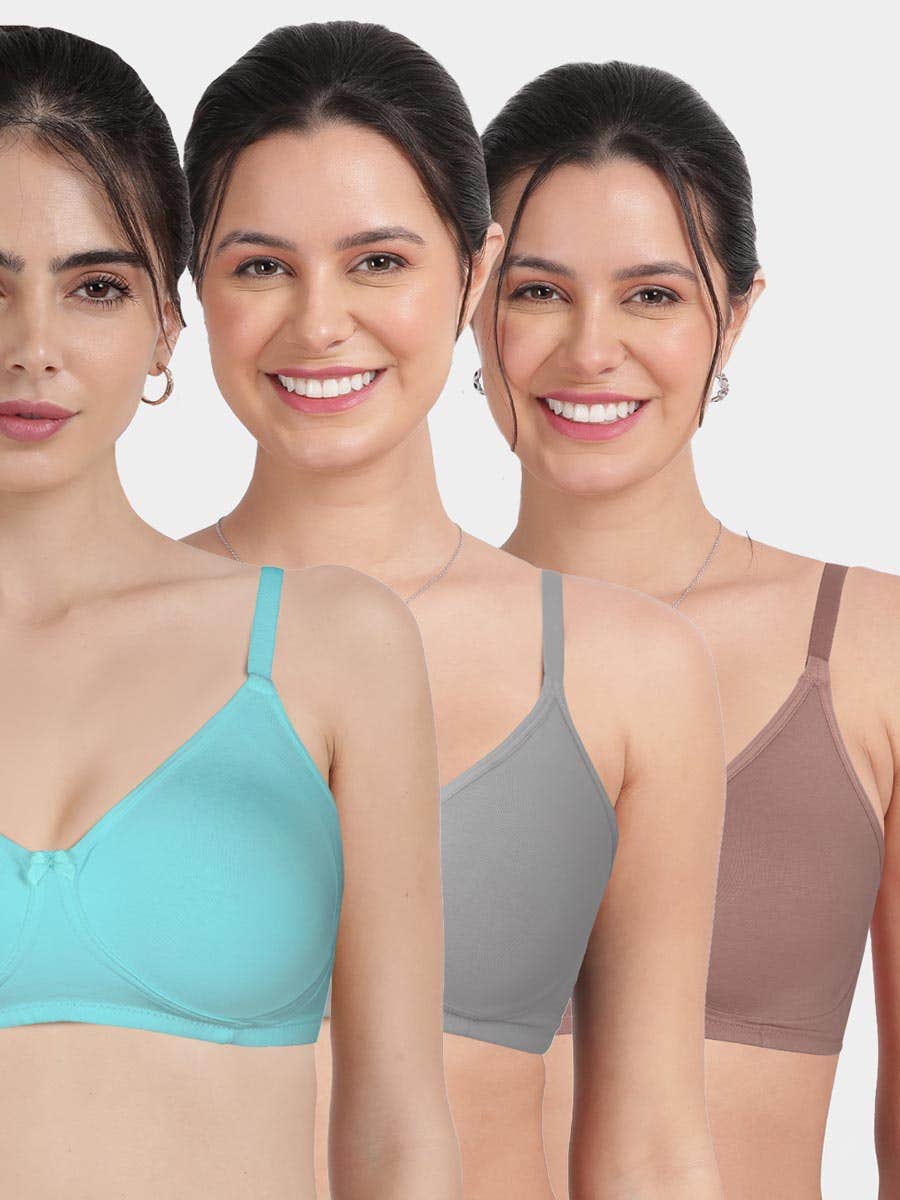 Susie Multicolor Secret Side Shaper Basic Moulded Bra Combo B