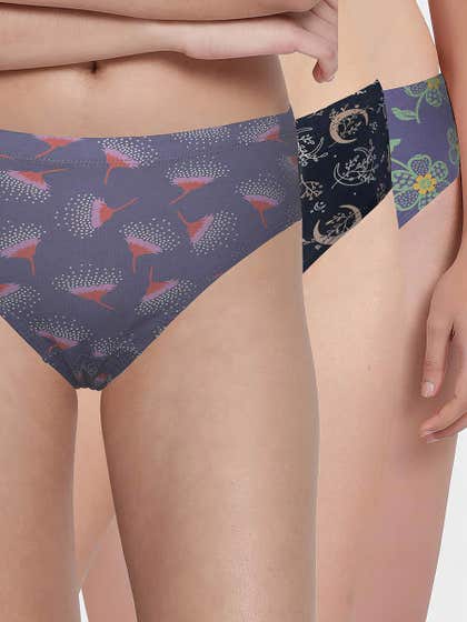 Susie Multicolor Solid Full Coverage Hipster Panty Pack J