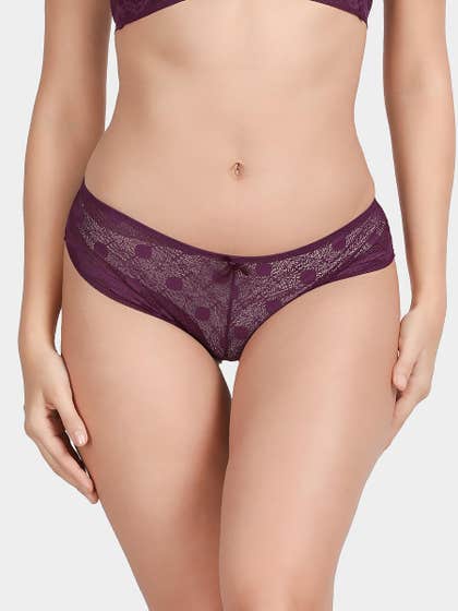 Shyle Violet Full Lace Sexy Bikini Panty