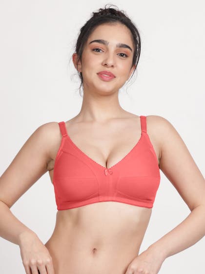 Susie Dubarry Peach Wirefree Full Coverage No Sag M Frame Bra