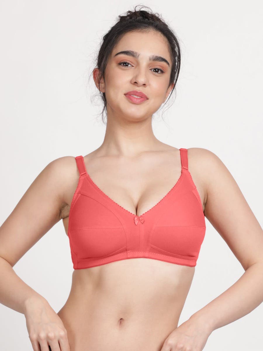 Susie Dubarry Peach Wirefree Full Coverage No Sag M Frame Bra