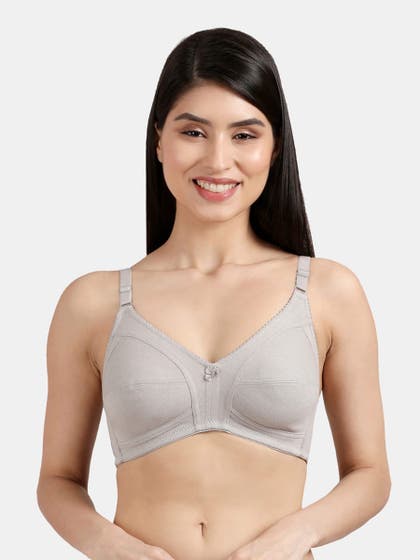 Susie Grey Melange Wirefree Full Coverage No Sag M Frame Bra