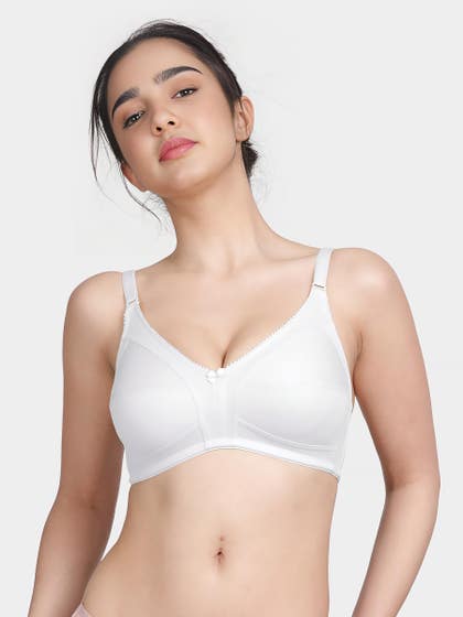 Susie White Wirefree Full Coverage No Sag M Frame Bra