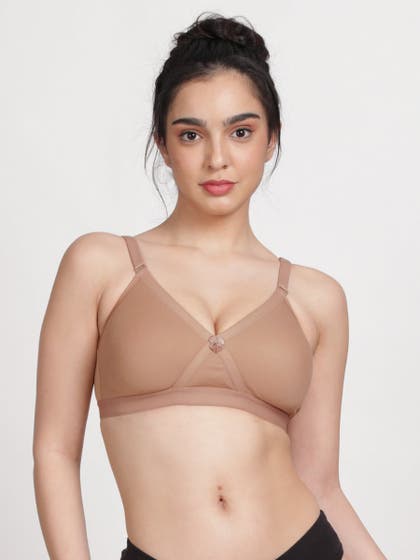 Susie Sheep Skin Wirefree Full Coverage Moulded Cotton Bra