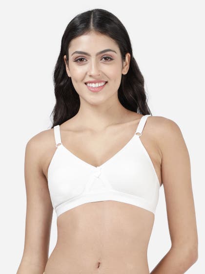 Susie White Wirefree Full Coverage Moulded Cotton Bra
