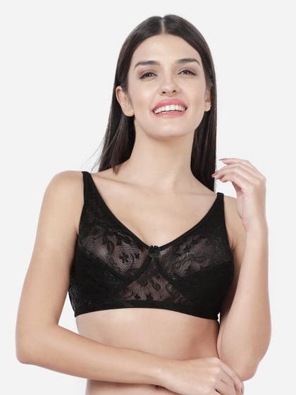 Susie BlackBeauty Non Padded Wirefree Lace Bra