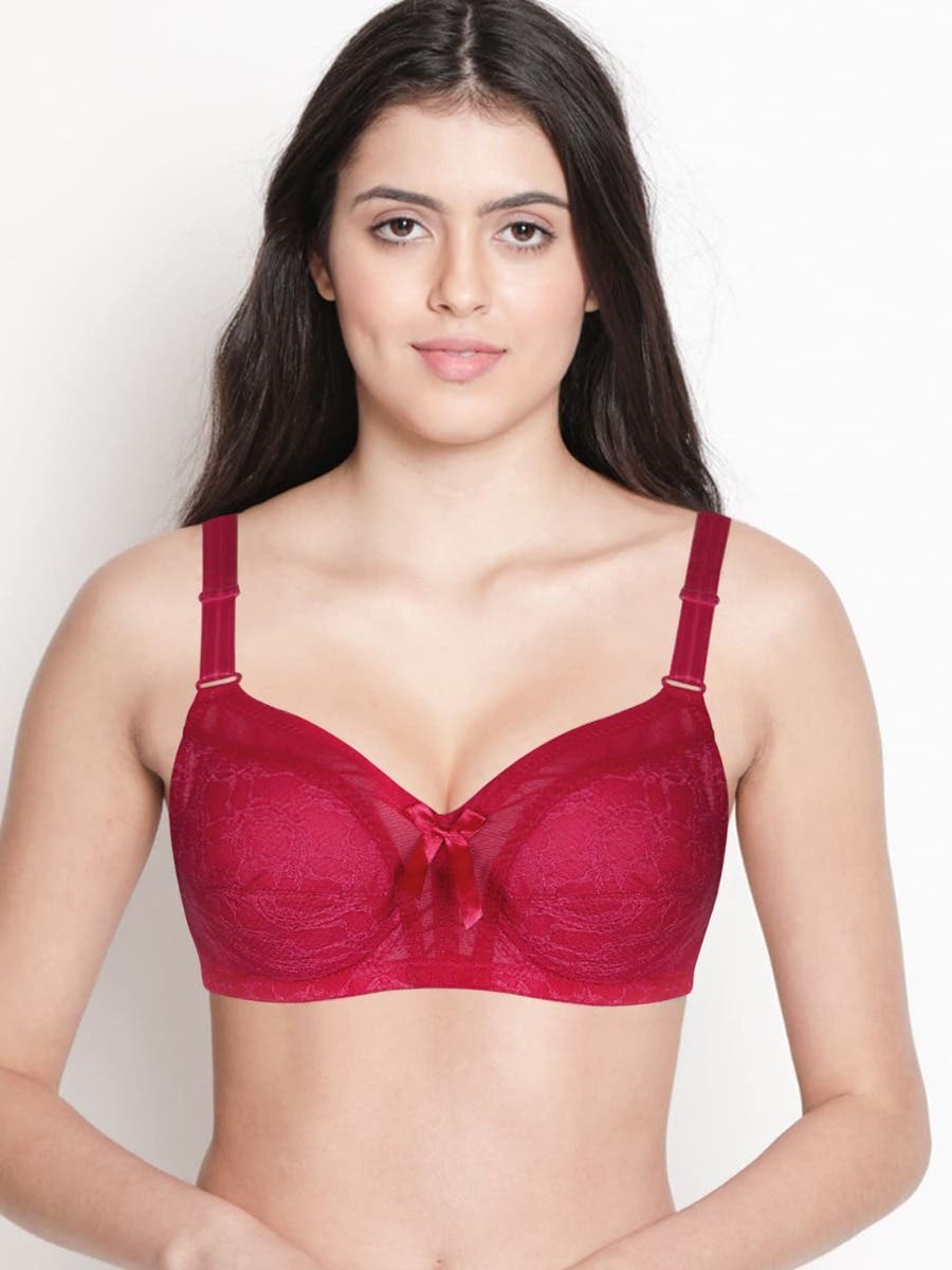 Taabu Black Beauty Heart Print Padded Wirefree T shirt Bra