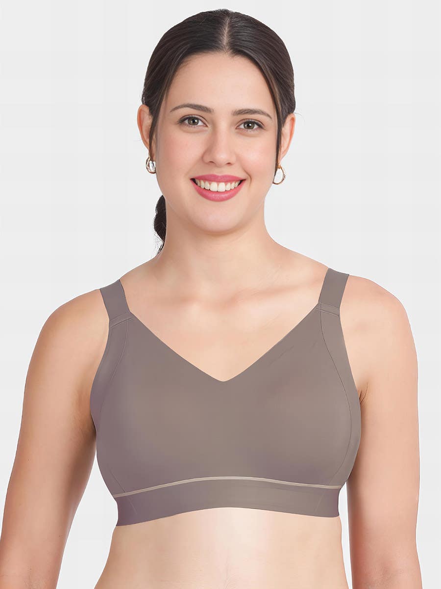 Taabu Black Beauty Heart Print Padded Wirefree T shirt Bra