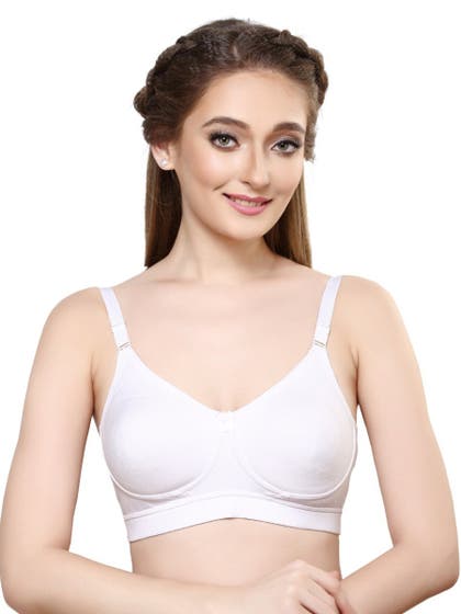 Libra White Full Coverage Moulded Non Padded Everyday Bra
