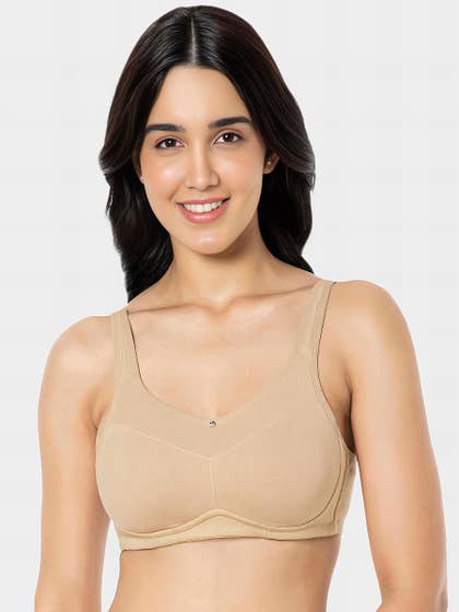 Amante Sandalwood Smooth Back Non Padded Non Wired Support Bra