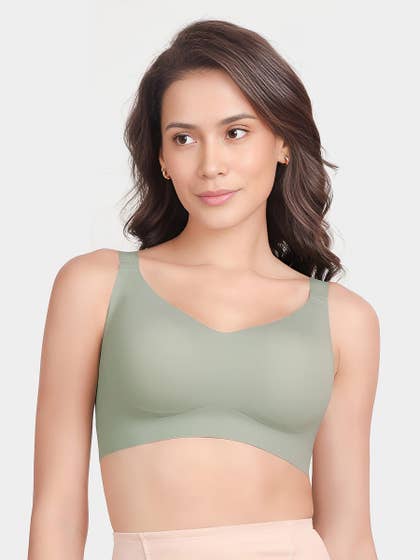 Shyle Jadesheen Green Removable Padding Everyday Seamless Bra