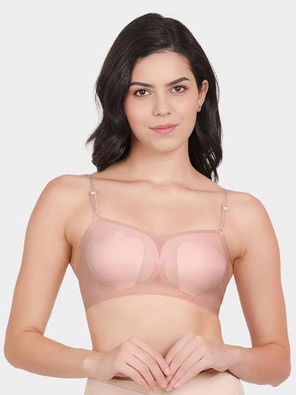 Shyle BalletSlipper Padded Spaghetti Strap Seamless Bra 