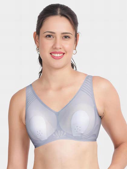 Shyle Delicate Blue Nipple Pad Seamless Bra