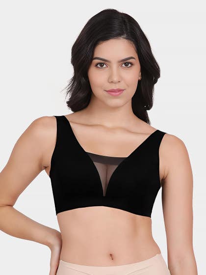 Shyle Black Beauty Padded Everyday Slip On Seamless Bra