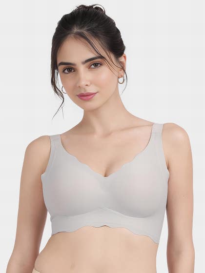 Shyle Wind Chime Broad Wing Support Padded Seamless Bra