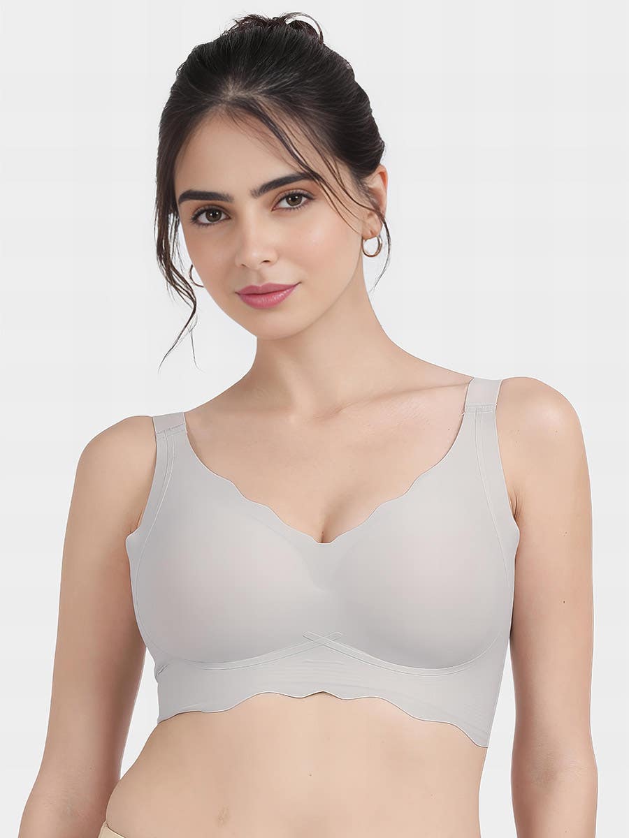 Shyle Wind Chime Broad Wing Support Padded Seamless Bra