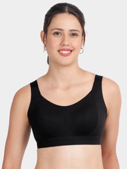 Shyle Black Beauty Side Support Wirefree Padded Seamless Bra