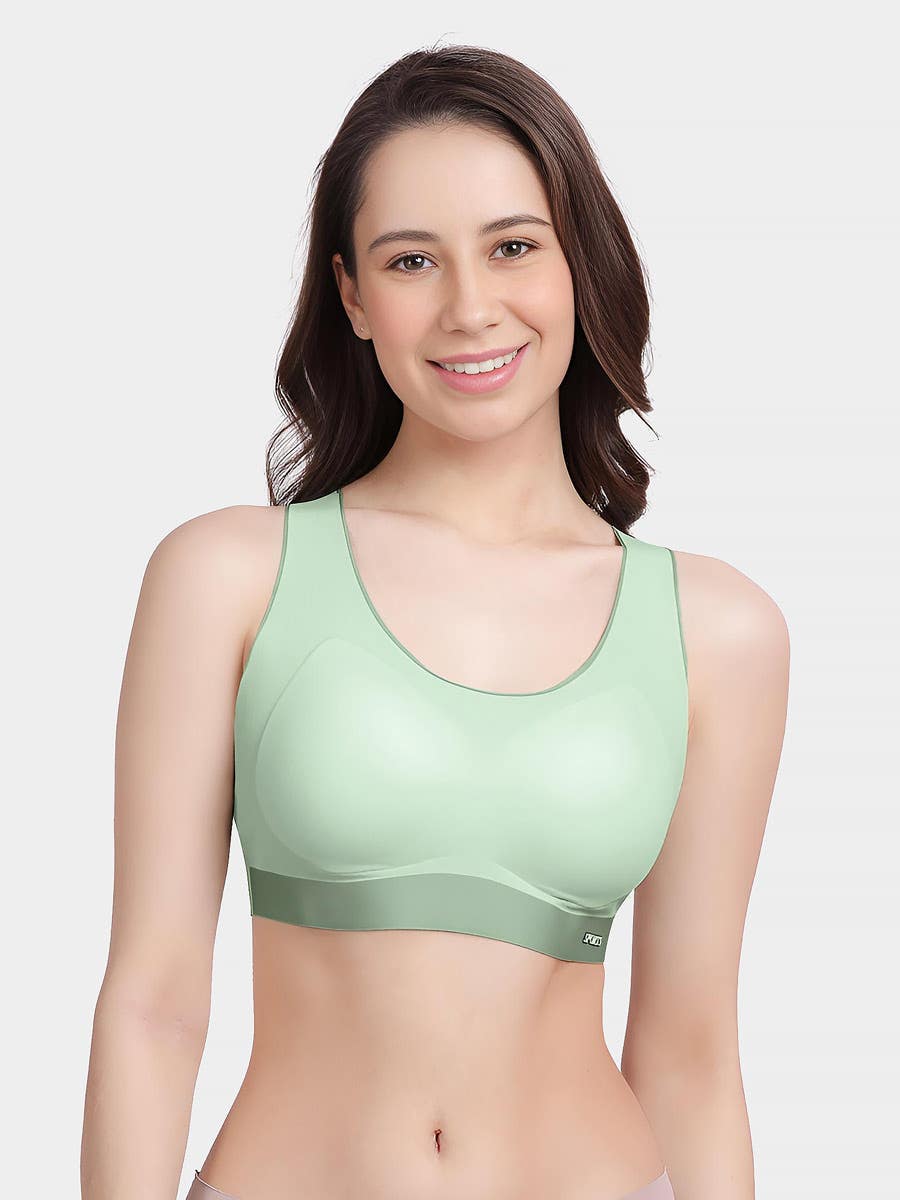 Taabu Black Beauty Heart Print Padded Wirefree T shirt Bra