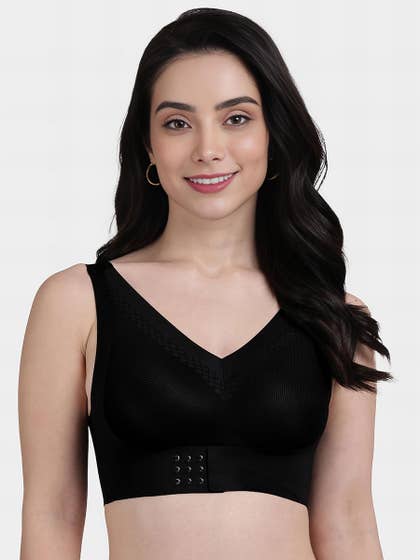 Shyle Black Beauty Front Hook For Lift Seamless Bra