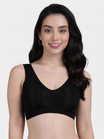 Shyle Black Beauty Slip On Padded Seamless Bra