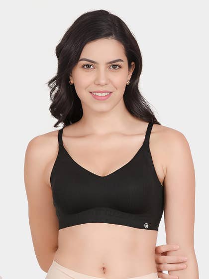 Shyle Black Beauty Padded Everyday Seamless Bra