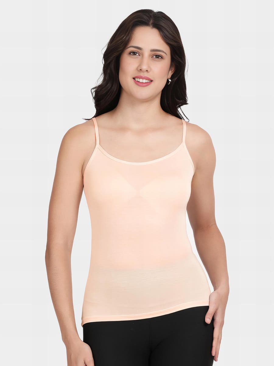 Shyle Skin Basic Scoop Neck Spaghetti Straps Camisole