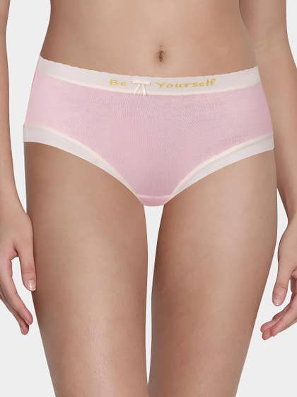 Shyle Light Pink Be Yourself Full Coverage Hipster Panty