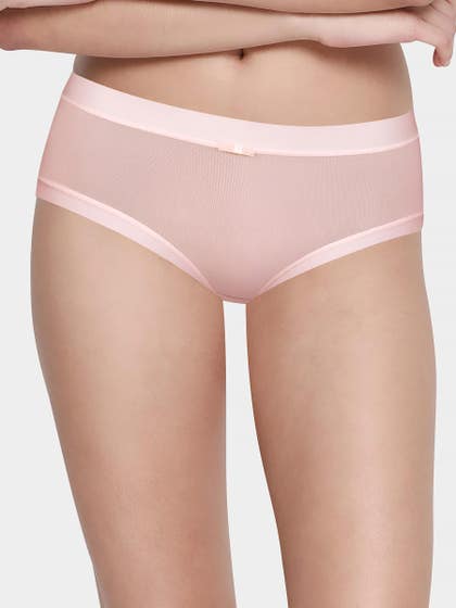 Shyle Light Pink Soft Feel Full Coverage Hipster Panty