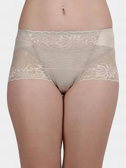 Shyle Smokey Rose Decorative Lace Panty