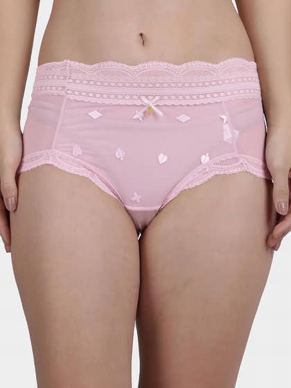 Shyle Mary Rose Hipster Embroidered Lace Panty