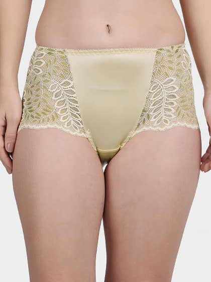Shyle Yellow Skin Delicate Lace Panty