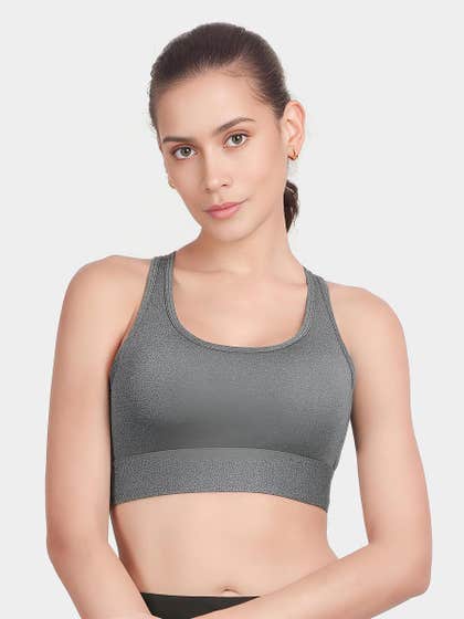Shyle Volcanic Ash Removable Padding Low Impact Sports Bra