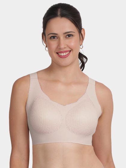 Shyle Pink Skin Side And Underband Support Padded Bra