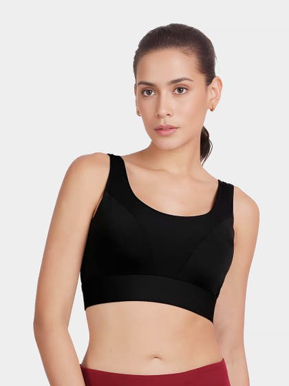 Shyle Black Beauty Classic Back Sports Bra