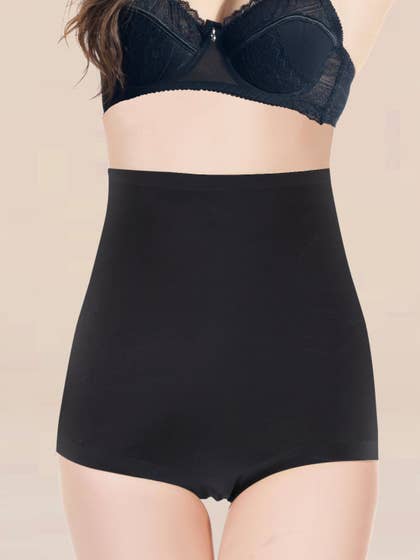 Shyle Black High Waist Padded Butt Shapewear Brief