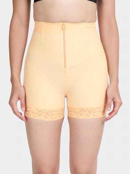 Shyle Skin Front Zipper And Hook Waist Thigh Shapewear